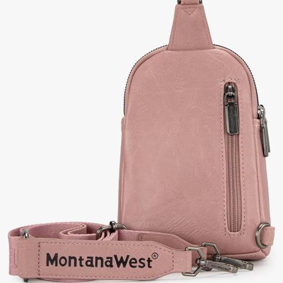 NWT Montana West Mauve Pink Crossbody Retails $49 - Picture 3 of 6